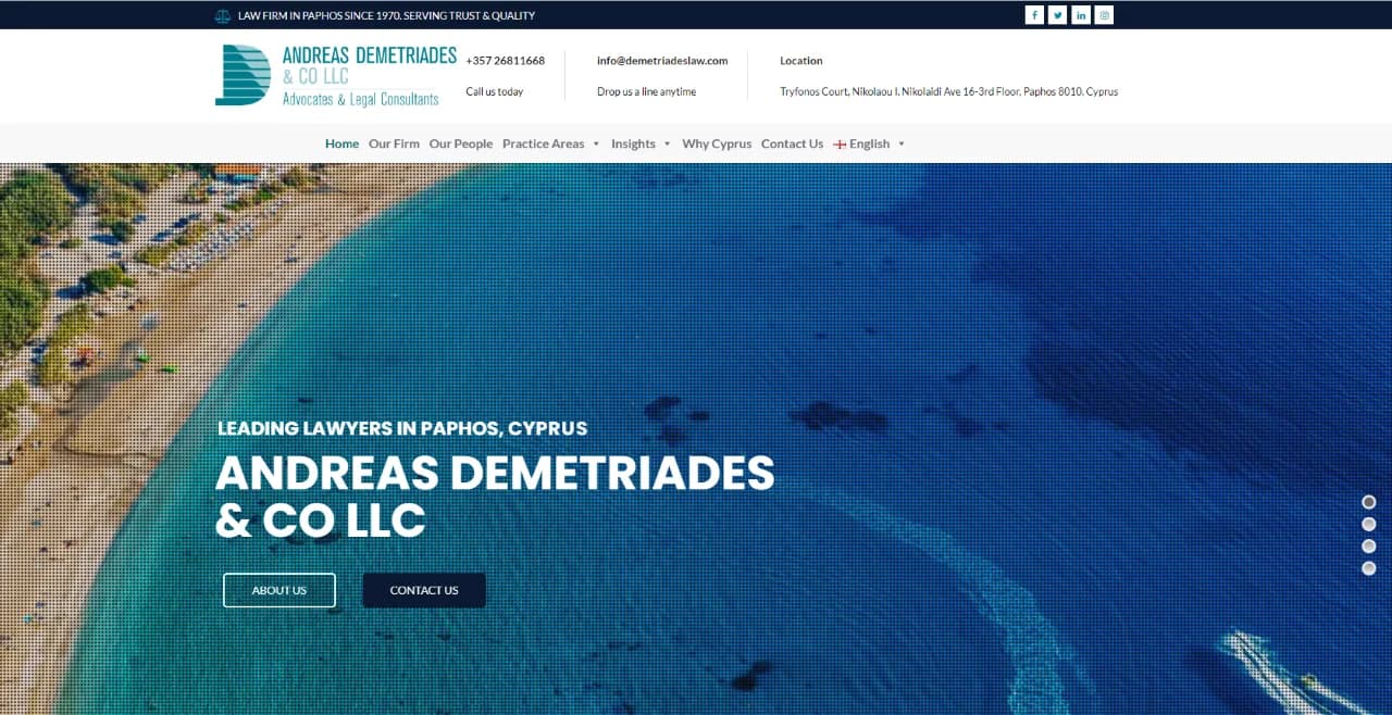 Demetriades Law: A Cyprus Law Firm From Page 2 to the Top of Google
