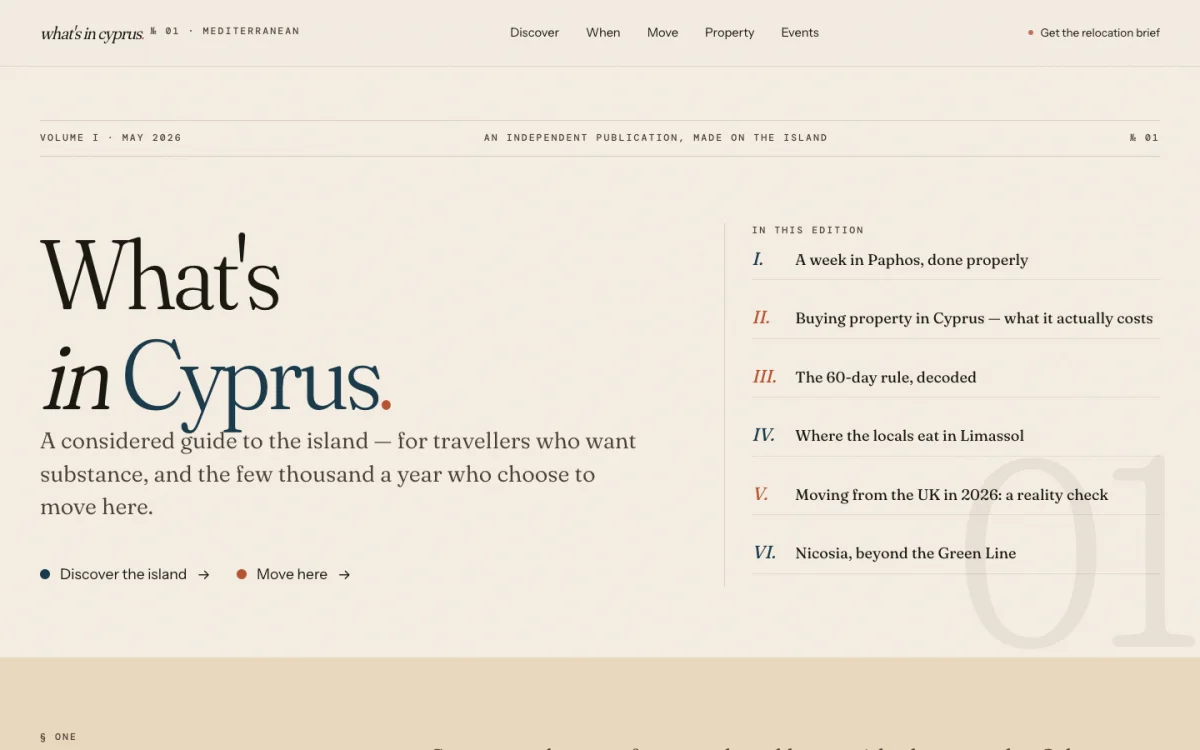 What's In Cyprus: From Quiet Directory To Viral Breakthrough