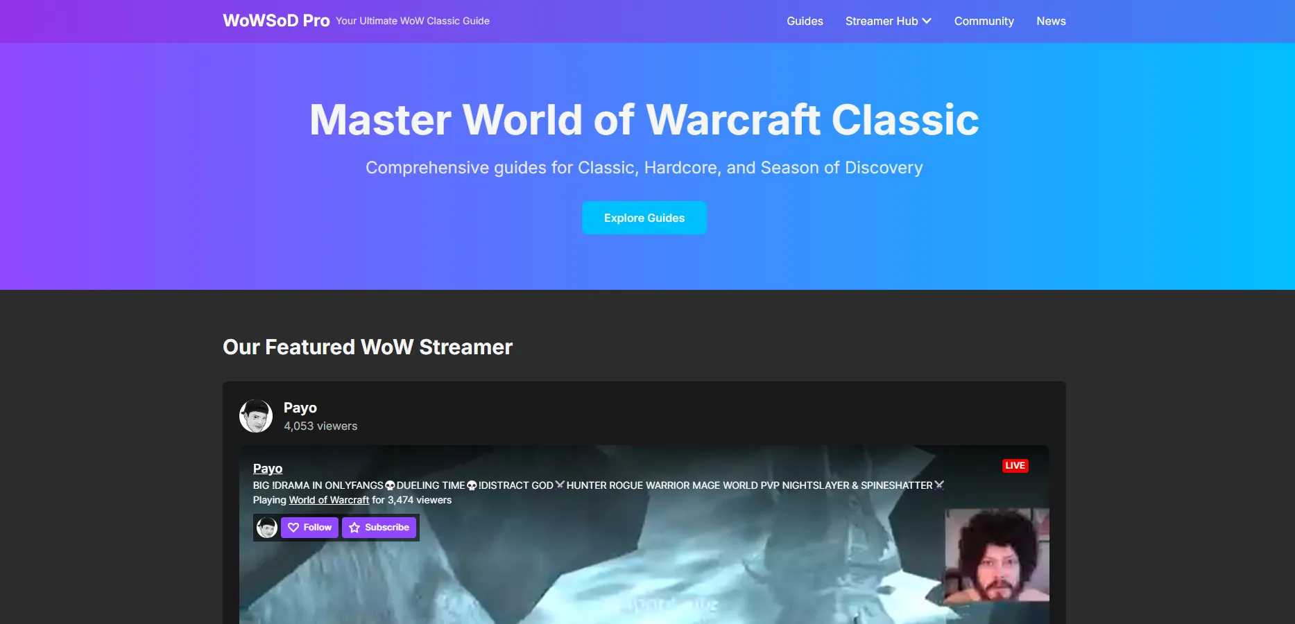 WoWSoD Pro: A WoW Season of Discovery Hub From Zero to 75 Monthly Clicks