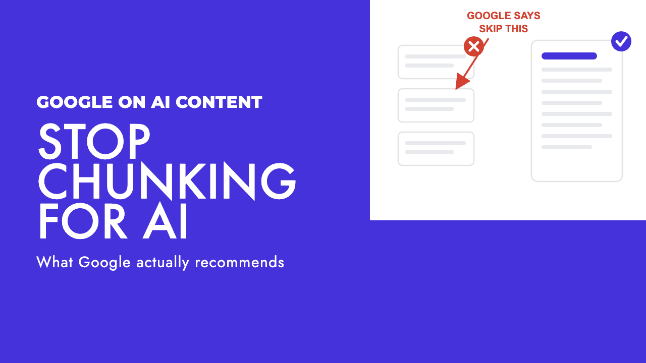 Google guidance on content chunking for AI search, explained by SEO Turtle