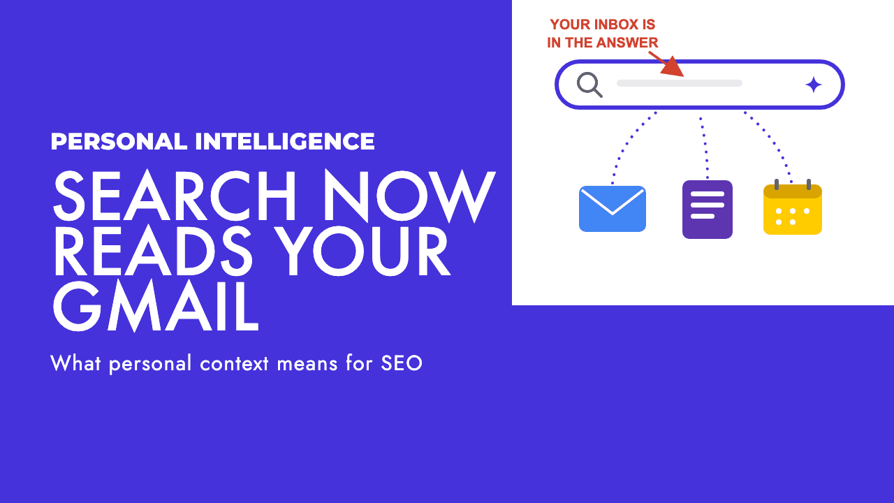 Google AI Mode pulling personal context from Gmail and Photos into a search result